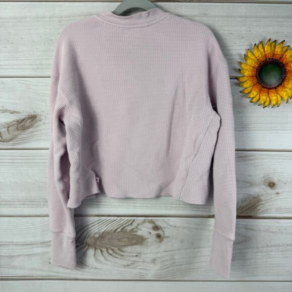 athleta girl settle in cropped waffle top 12 - Picture 4 of 5